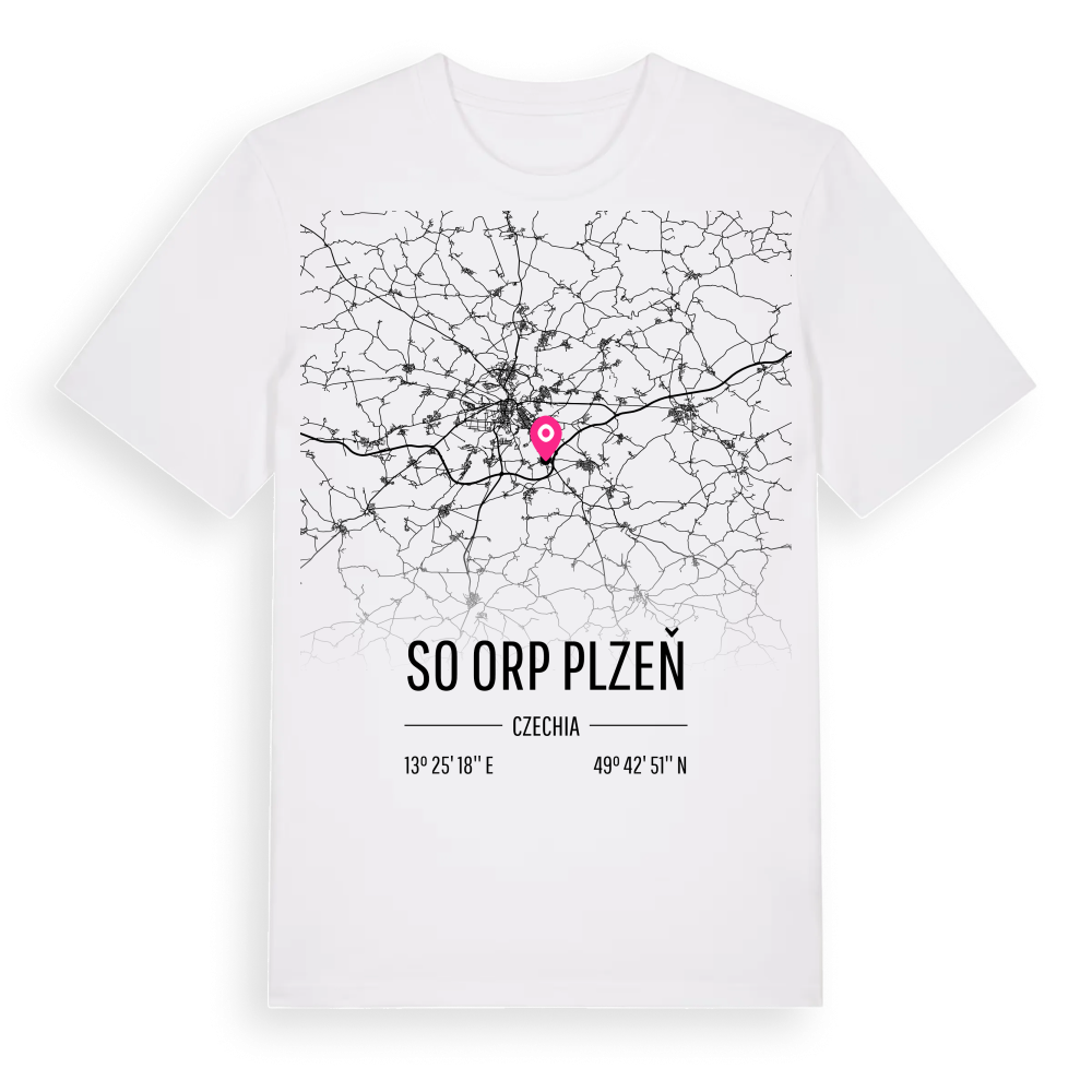 SO ORP Plzeň karta t-shirt – White, i miljö
