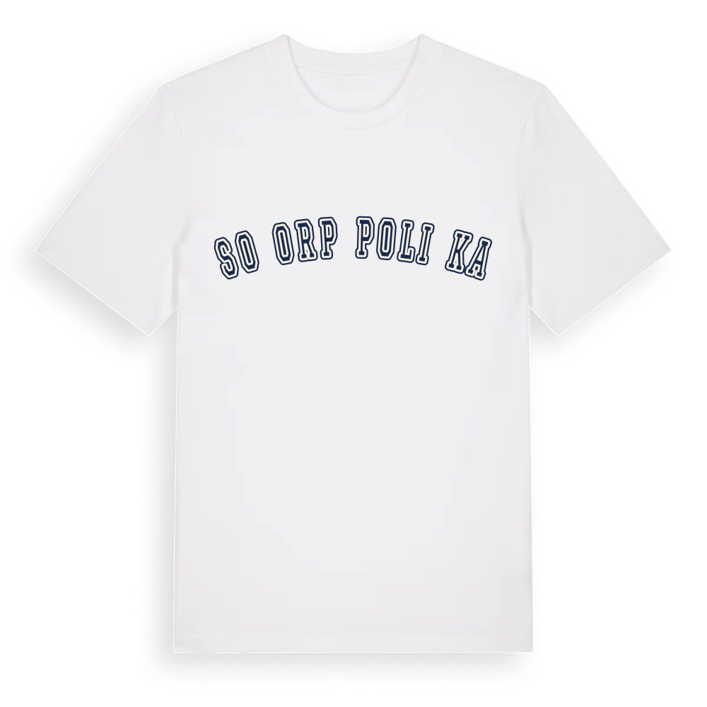 SO ORP Polička college t-shirt – White, i miljö
