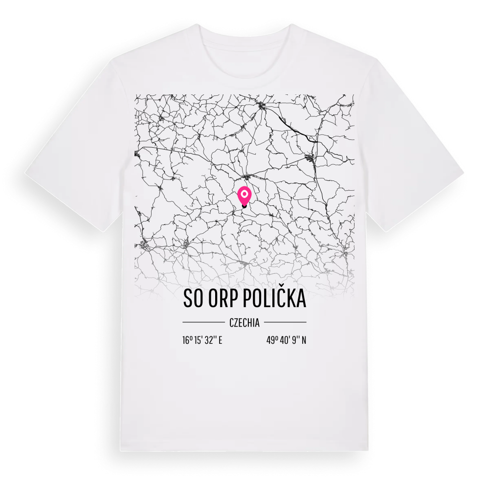 SO ORP Polička karta t-shirt – White, i miljö