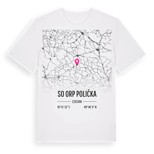 SO ORP Polička karta t-shirt – ekologisk bomull t-shirt från Pinshirt