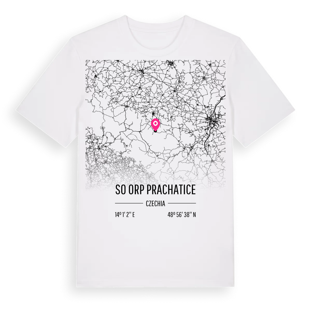 SO ORP Prachatice karta t-shirt – White, i miljö