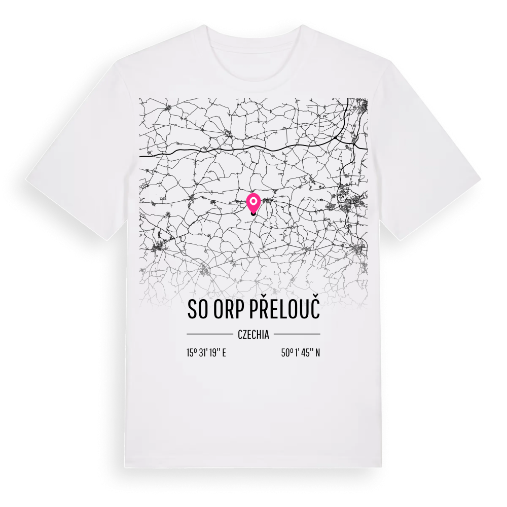 SO ORP Přelouč karta t-shirt – White, i miljö