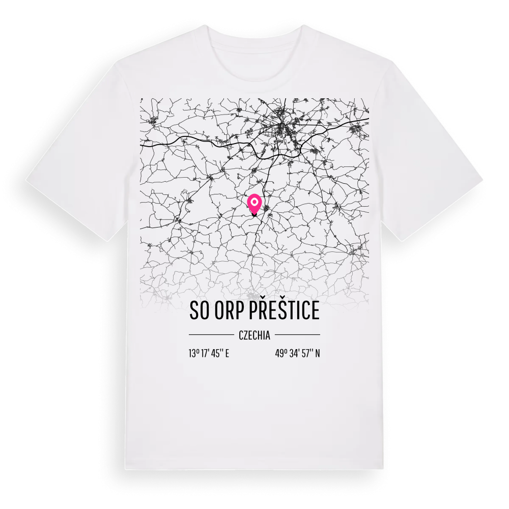 SO ORP Přeštice karta t-shirt – White, i miljö