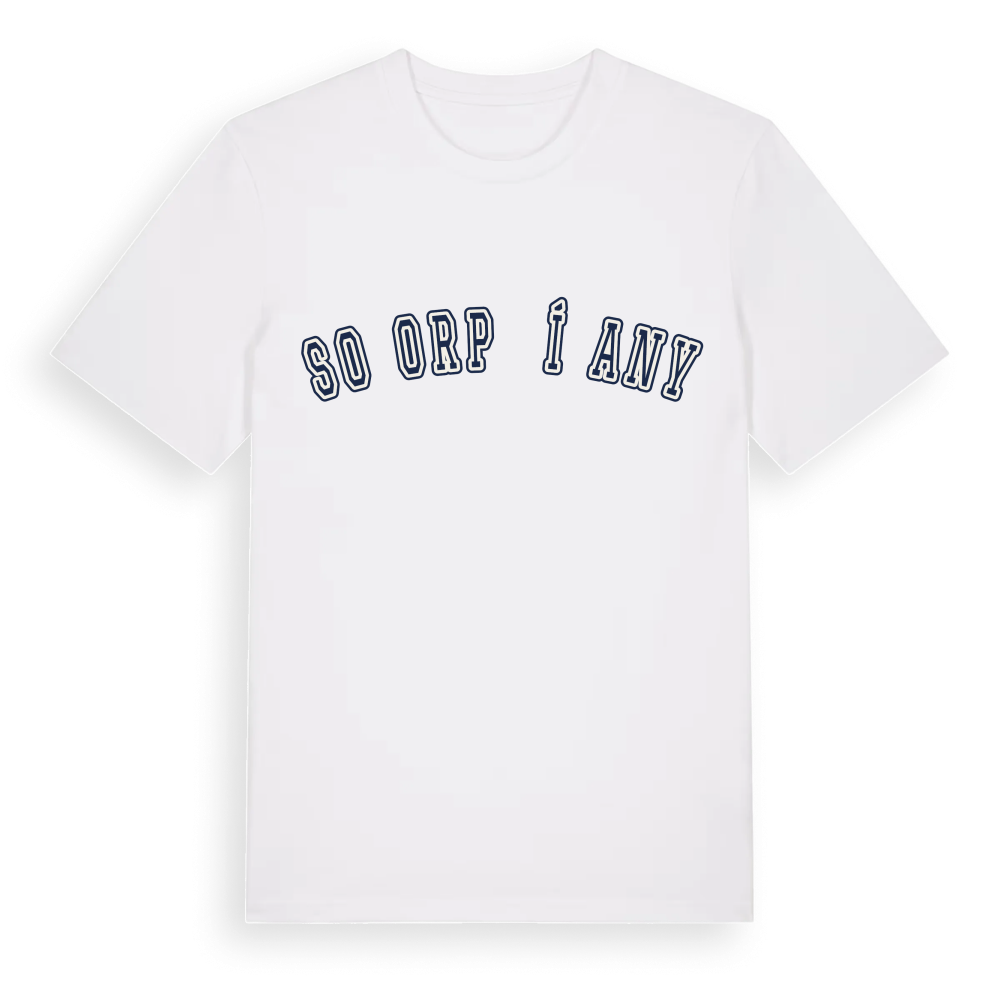SO ORP Říčany college t-shirt – White, i miljö