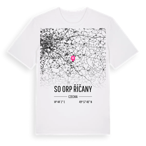 SO ORP Říčany karta t-shirt – ekologisk bomull t-shirt från Pinshirt