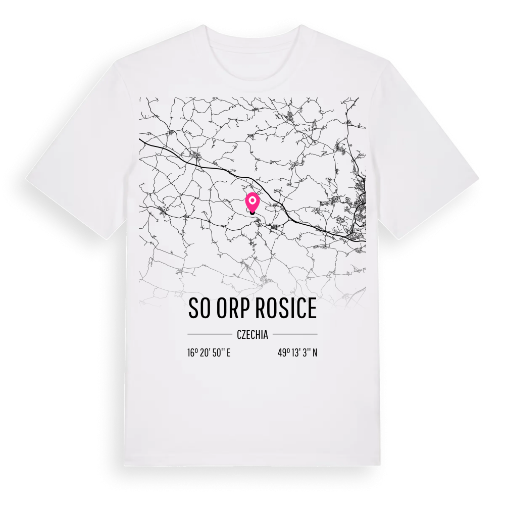 SO ORP Rosice karta t-shirt – White, i miljö