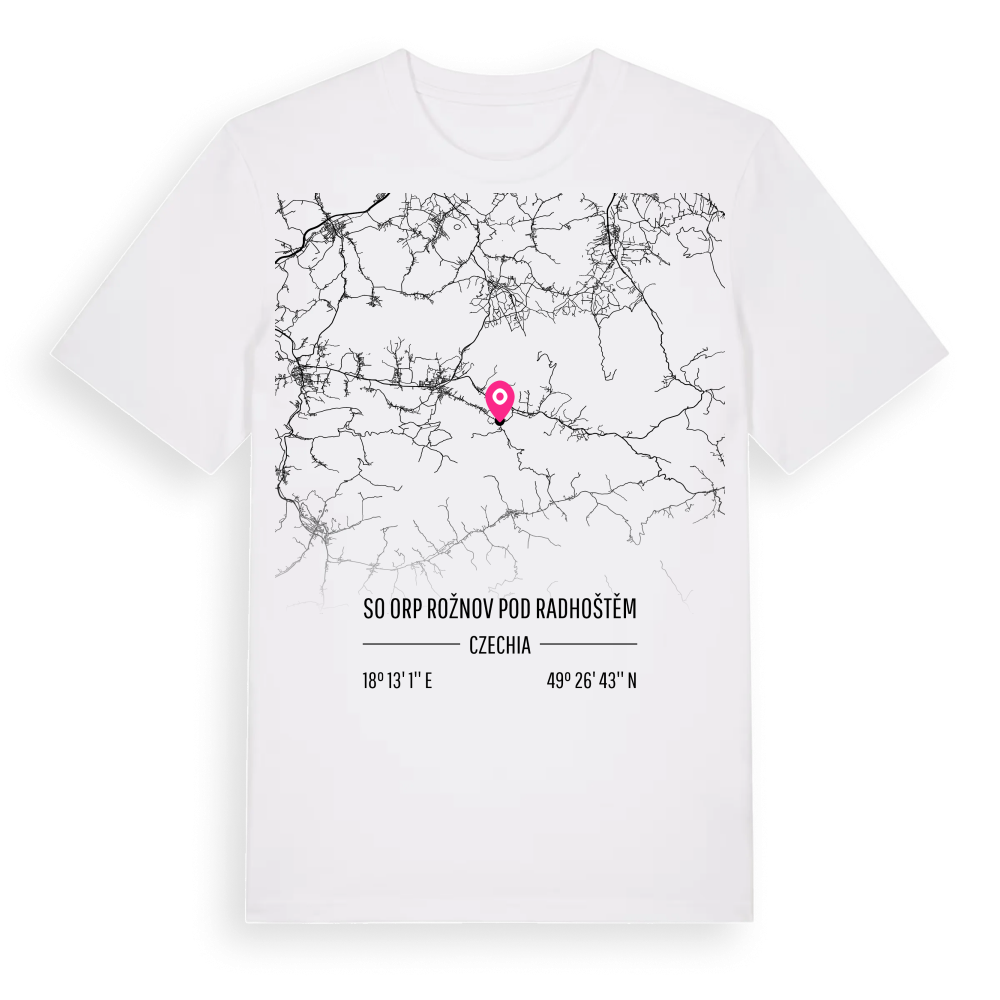 SO ORP Rožnov pod Radhoštěm karta t-shirt – White, i miljö