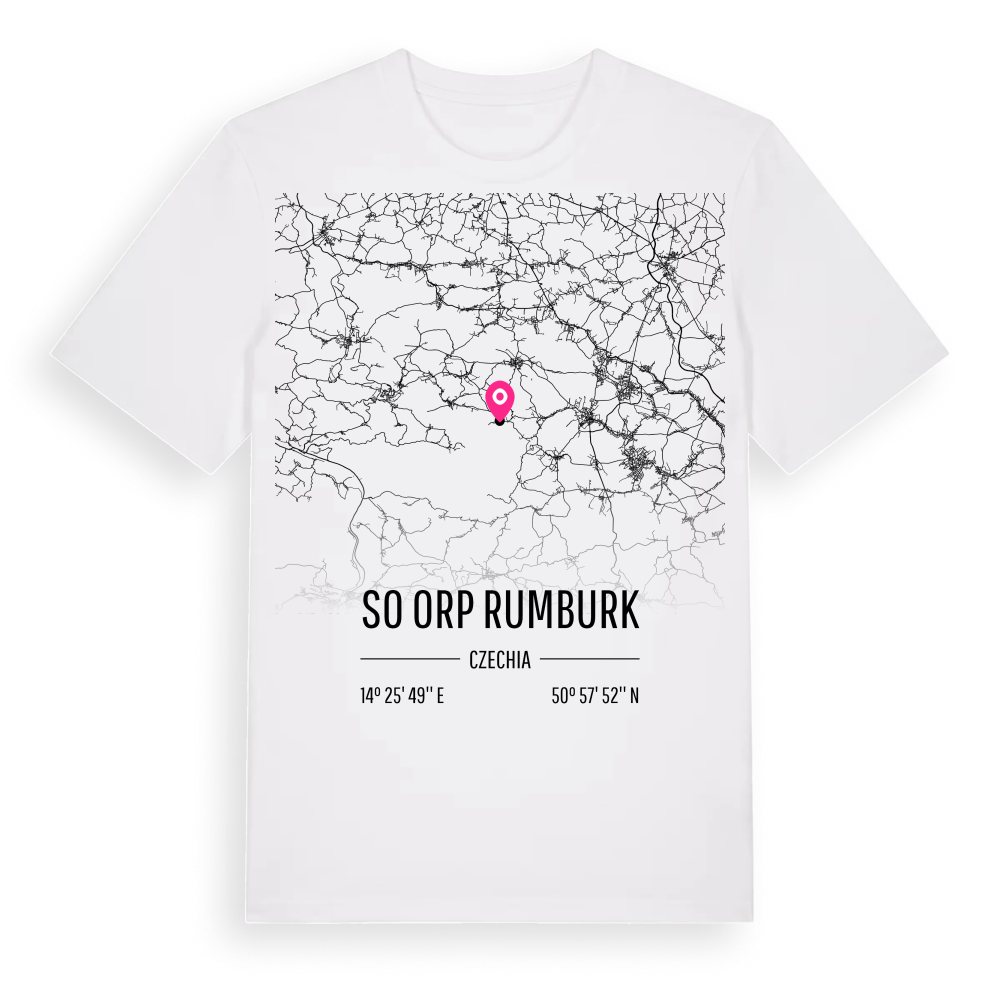 SO ORP Rumburk karta t-shirt – White, i miljö