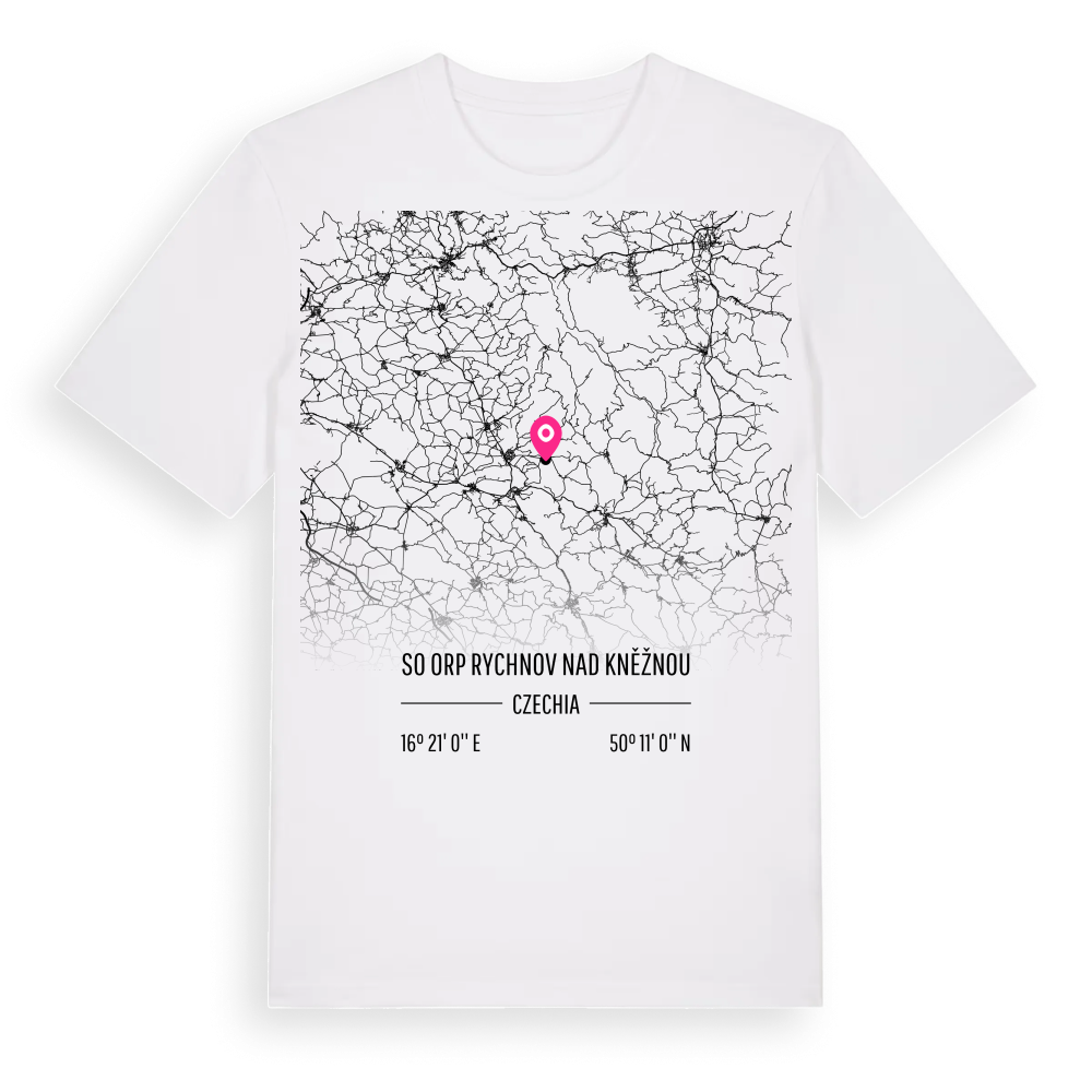 SO ORP Rychnov nad Kněžnou karta t-shirt – White, i miljö