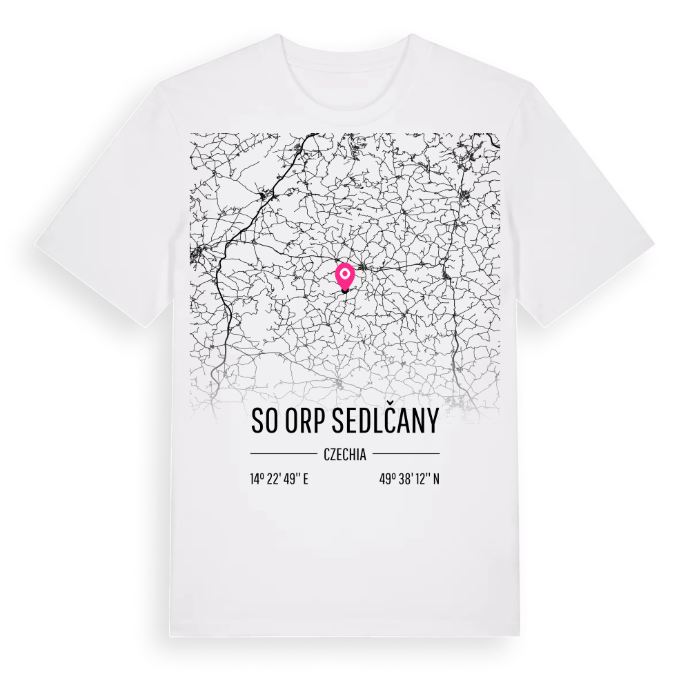 SO ORP Sedlčany karta t-shirt – White, i miljö