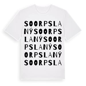 SO ORP Slaný ordlek t-shirt – ekologisk bomull t-shirt från Pinshirt