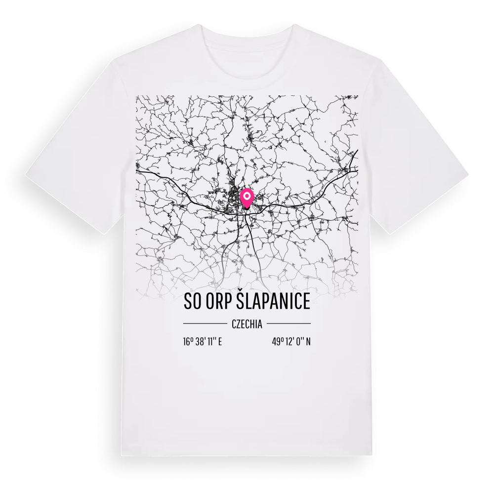 SO ORP Šlapanice karta t-shirt – White, i miljö