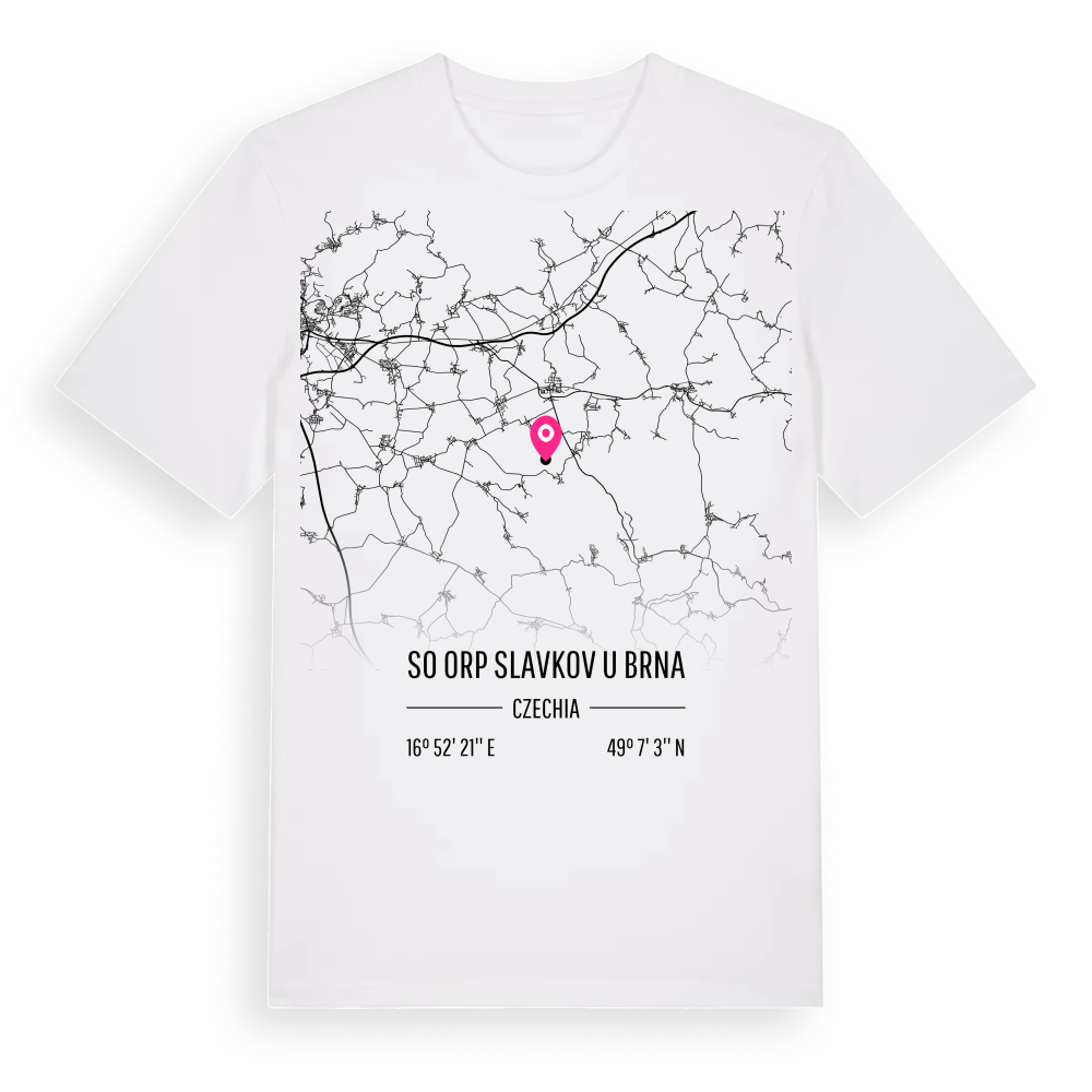 SO ORP Slavkov u Brna karta t-shirt – White, i miljö