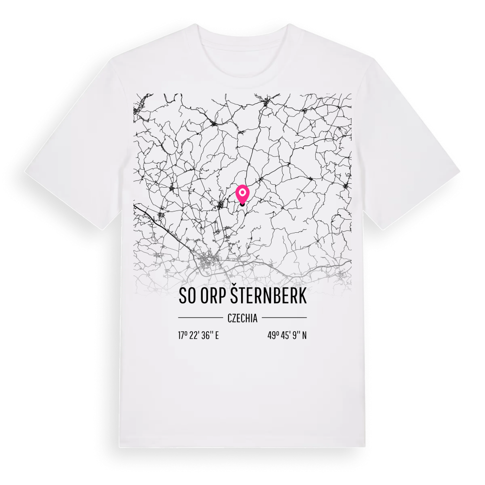 SO ORP Šternberk karta t-shirt – White, i miljö