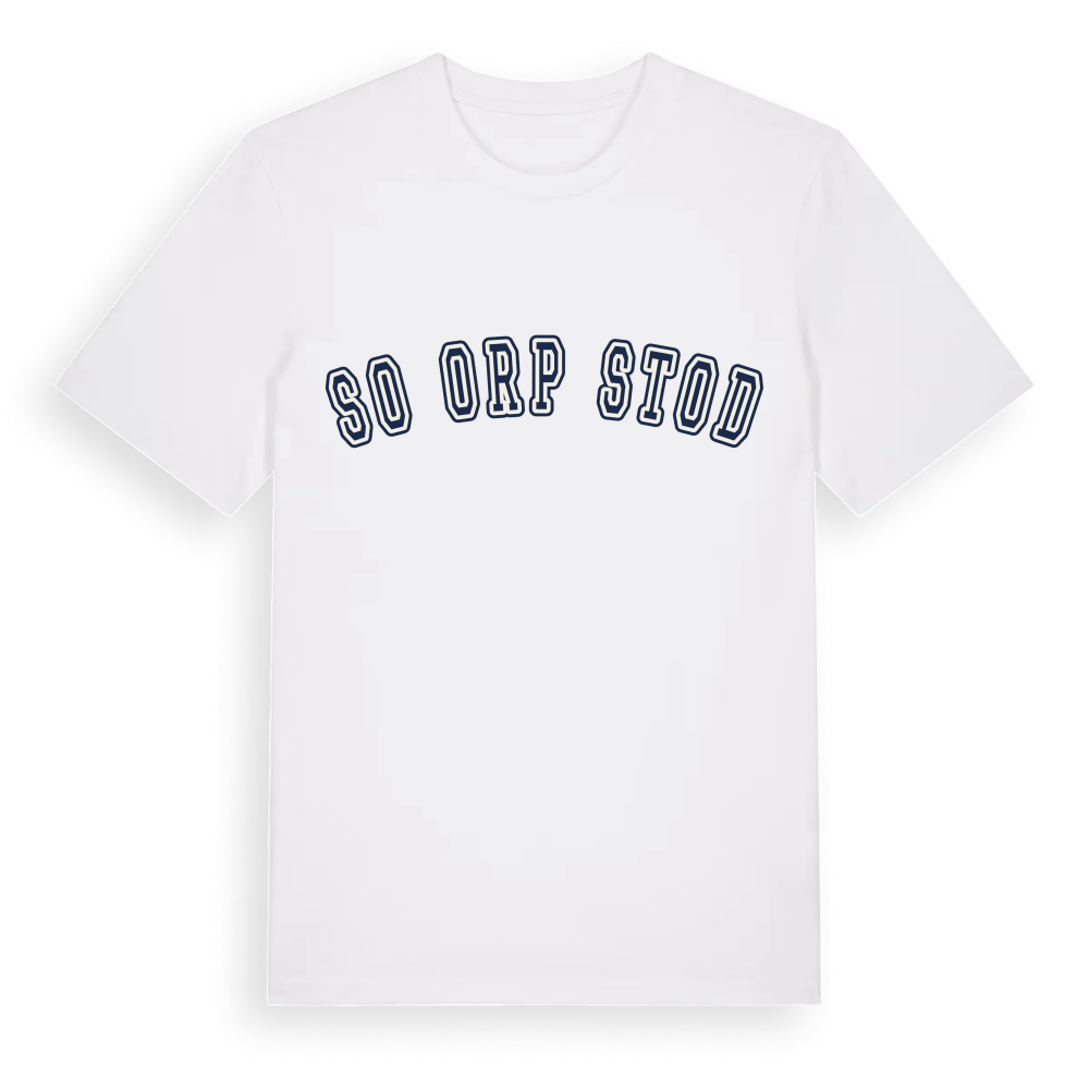 SO ORP Stod college t-shirt – White, i miljö