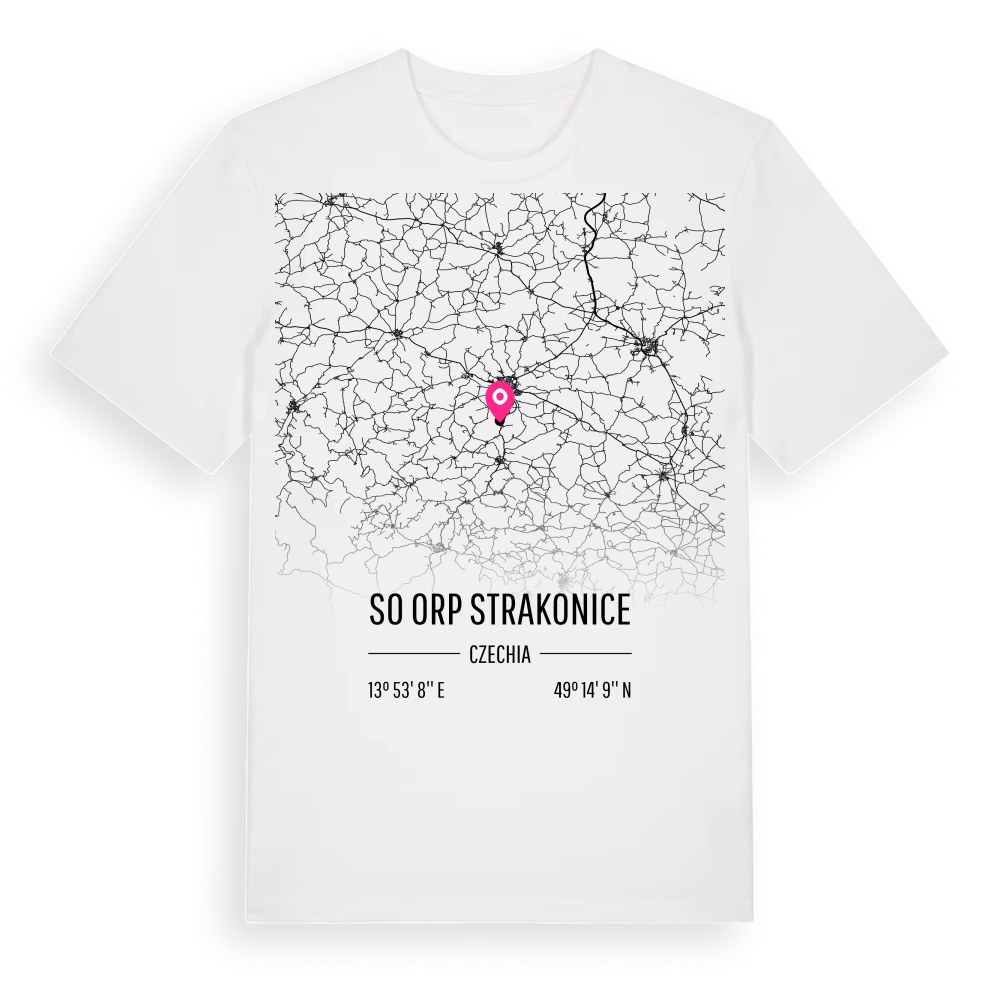 SO ORP Strakonice karta t-shirt – White, i miljö