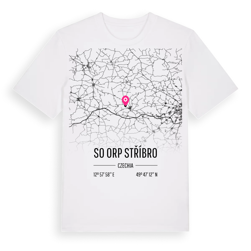 SO ORP Stříbro karta t-shirt – White, i miljö