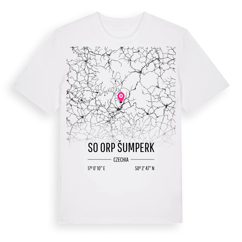 SO ORP Šumperk karta t-shirt – White, i miljö