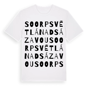 SO ORP Světlá nad Sázavou ordlek t-shirt – ekologisk bomull t-shirt från Pinshirt