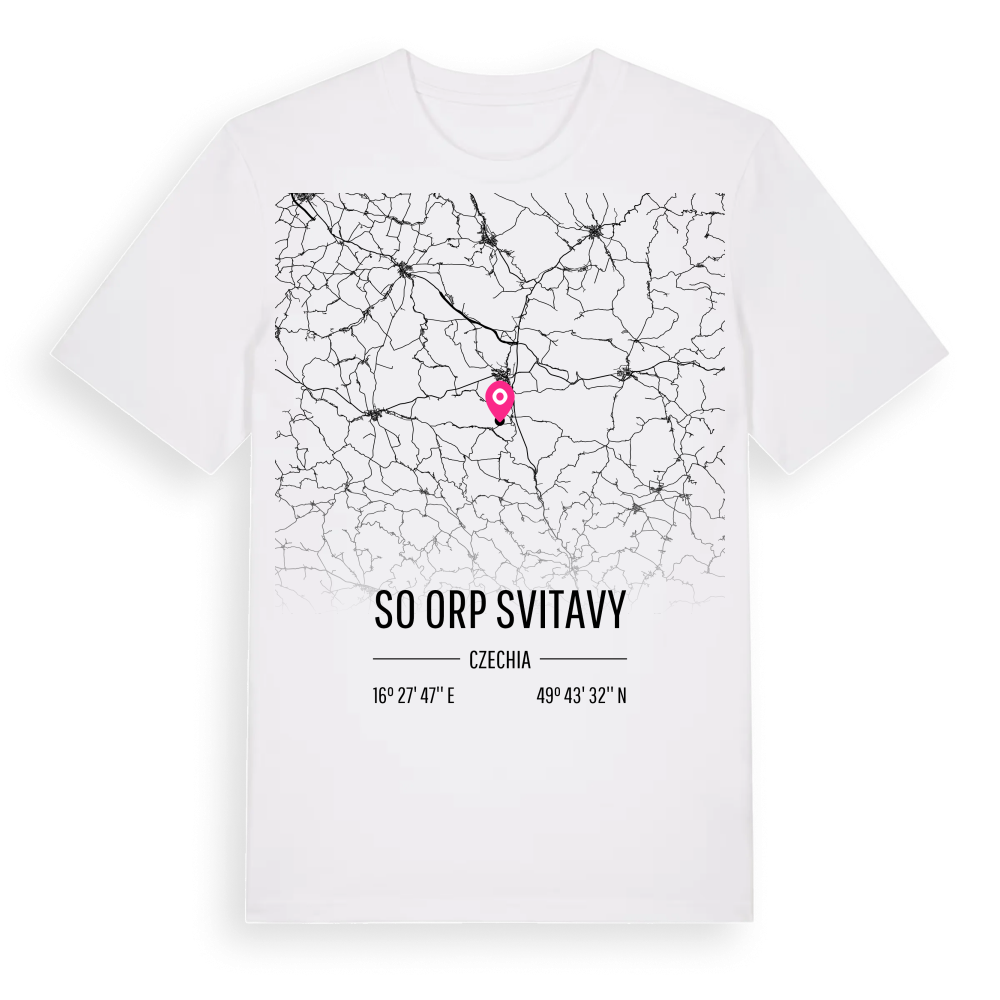 SO ORP Svitavy karta t-shirt – White, i miljö