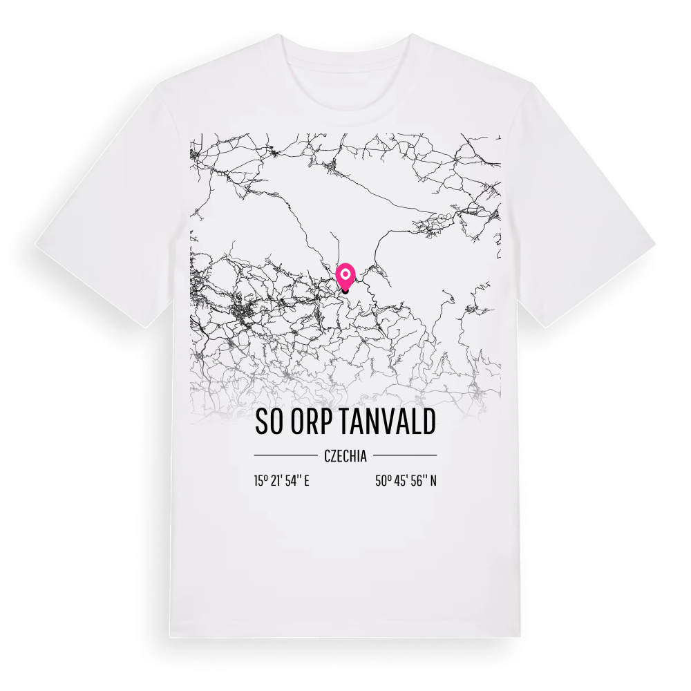 SO ORP Tanvald karta t-shirt – White, i miljö