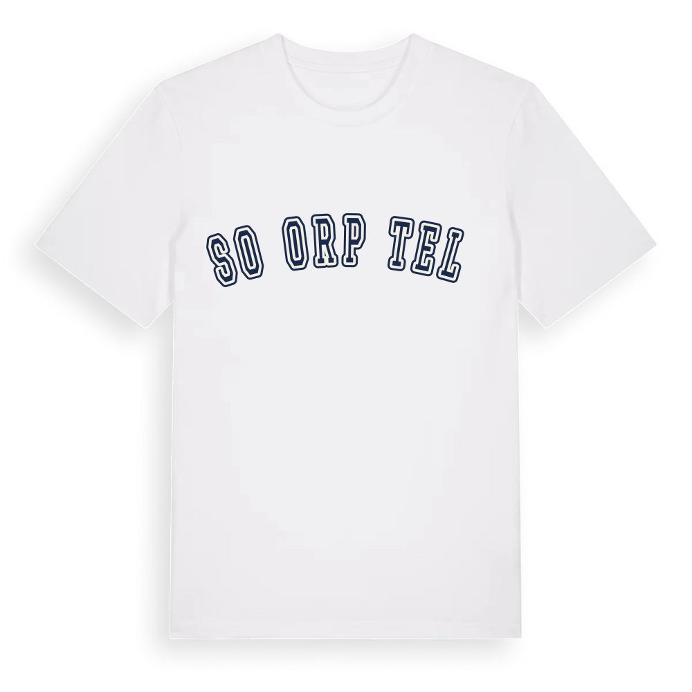 SO ORP Telč college t-shirt – White, i miljö