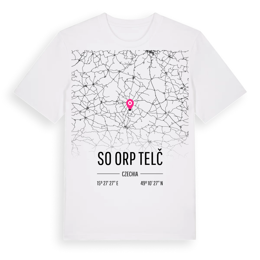 SO ORP Telč karta t-shirt – White, i miljö