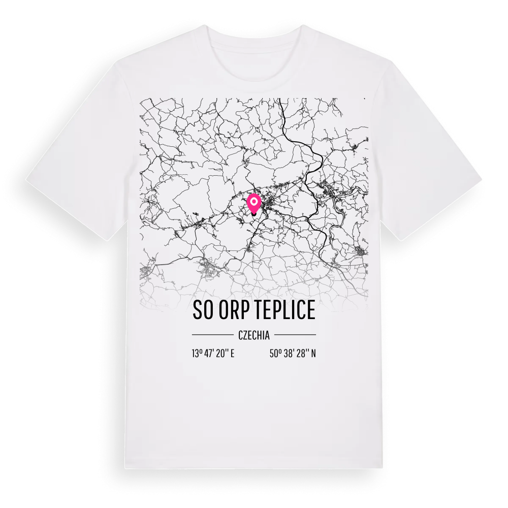 SO ORP Teplice karta t-shirt – White, i miljö