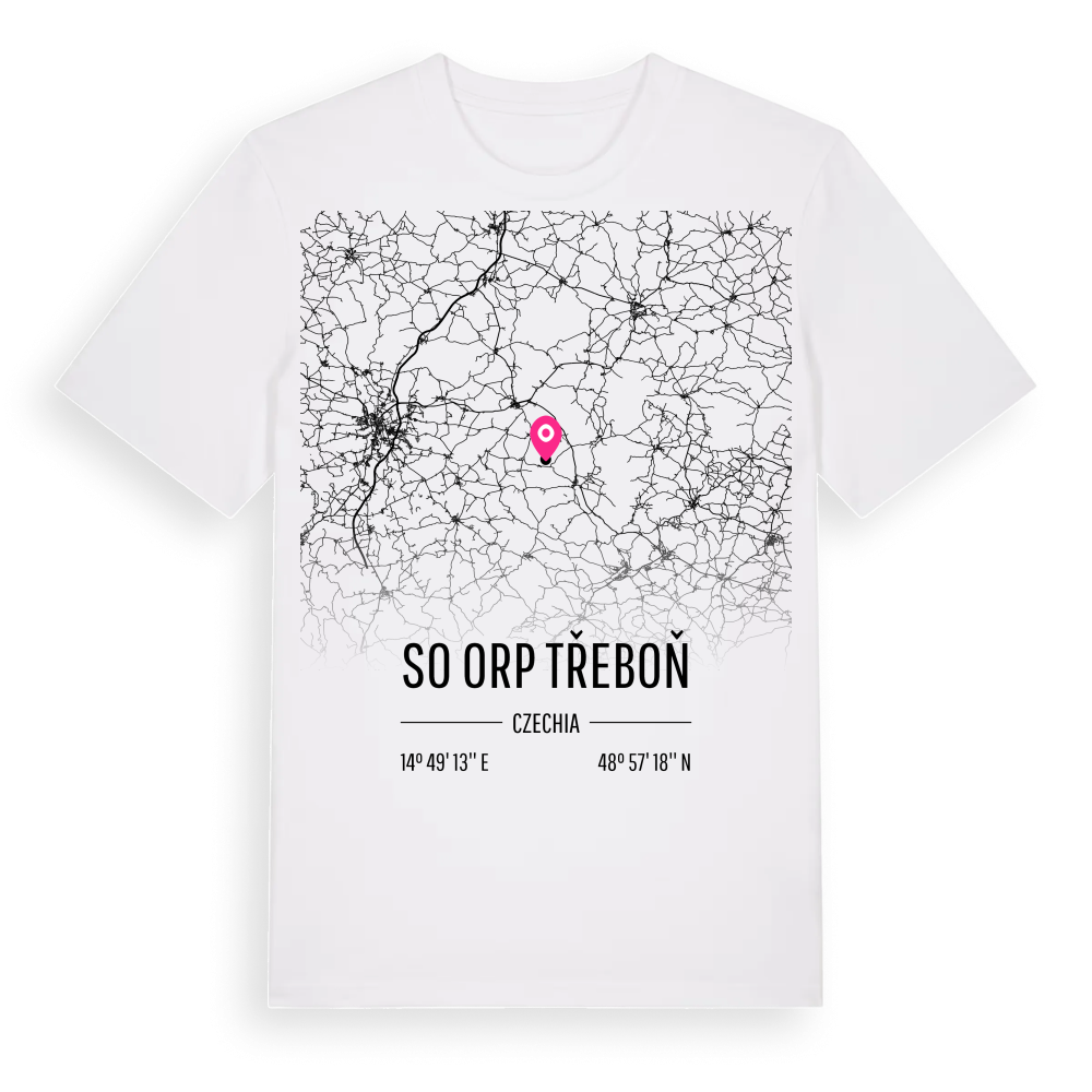 SO ORP Třeboň karta t-shirt – White, i miljö