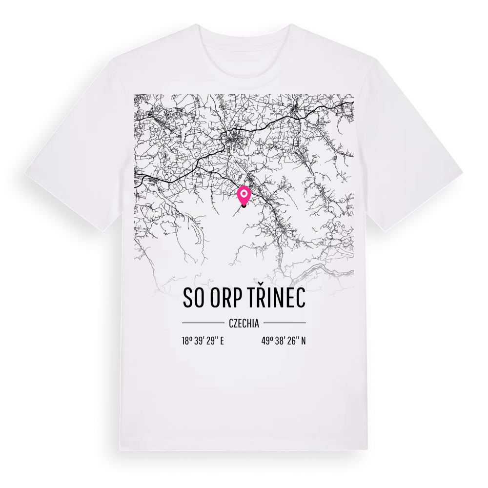 SO ORP Třinec karta t-shirt – White, i miljö