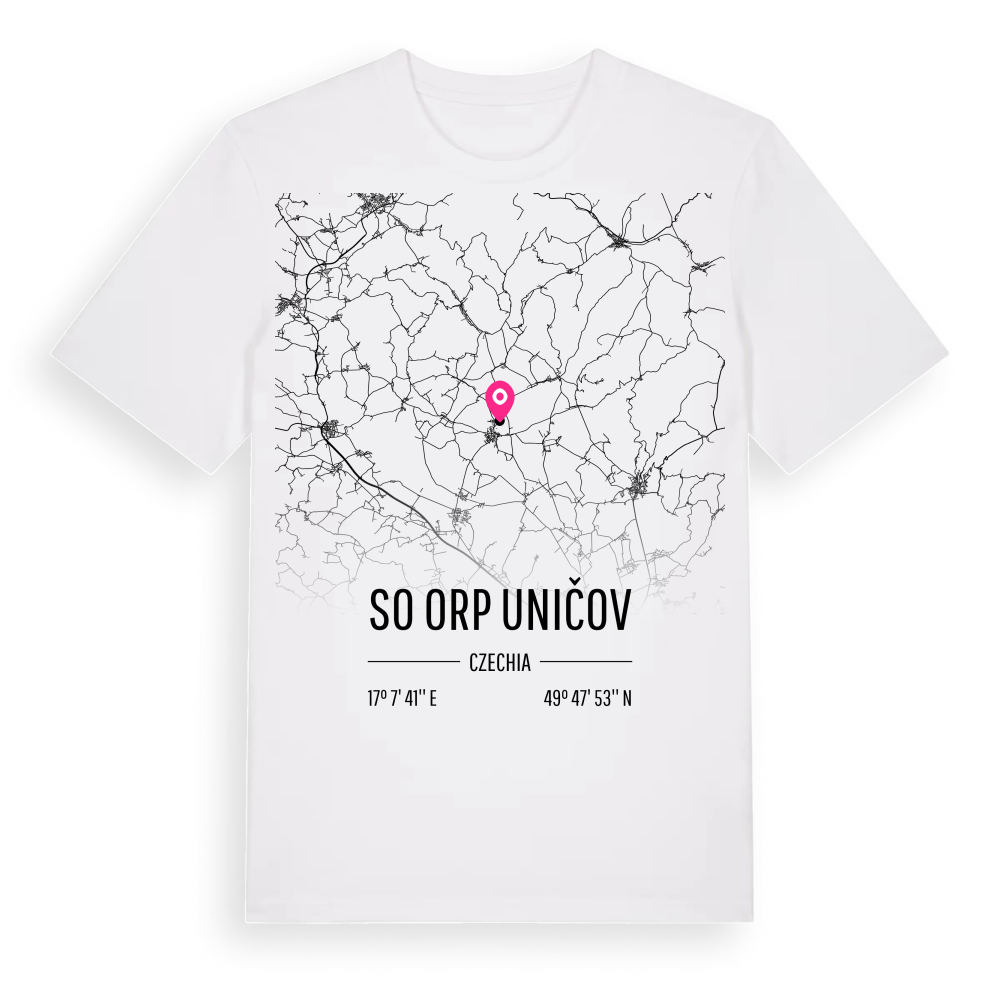 SO ORP Uničov karta t-shirt – White, i miljö