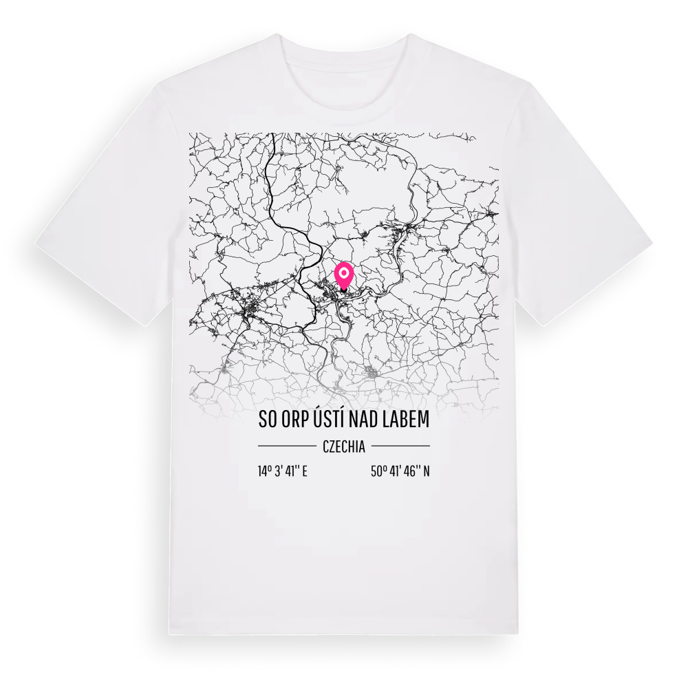 SO ORP Ústí nad Labem karta t-shirt – White, i miljö