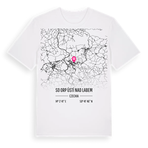 SO ORP Ústí nad Labem karta t-shirt – ekologisk bomull t-shirt från Pinshirt