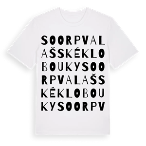 SO ORP Valašské Klobouky ordlek t-shirt – ekologisk bomull t-shirt från Pinshirt