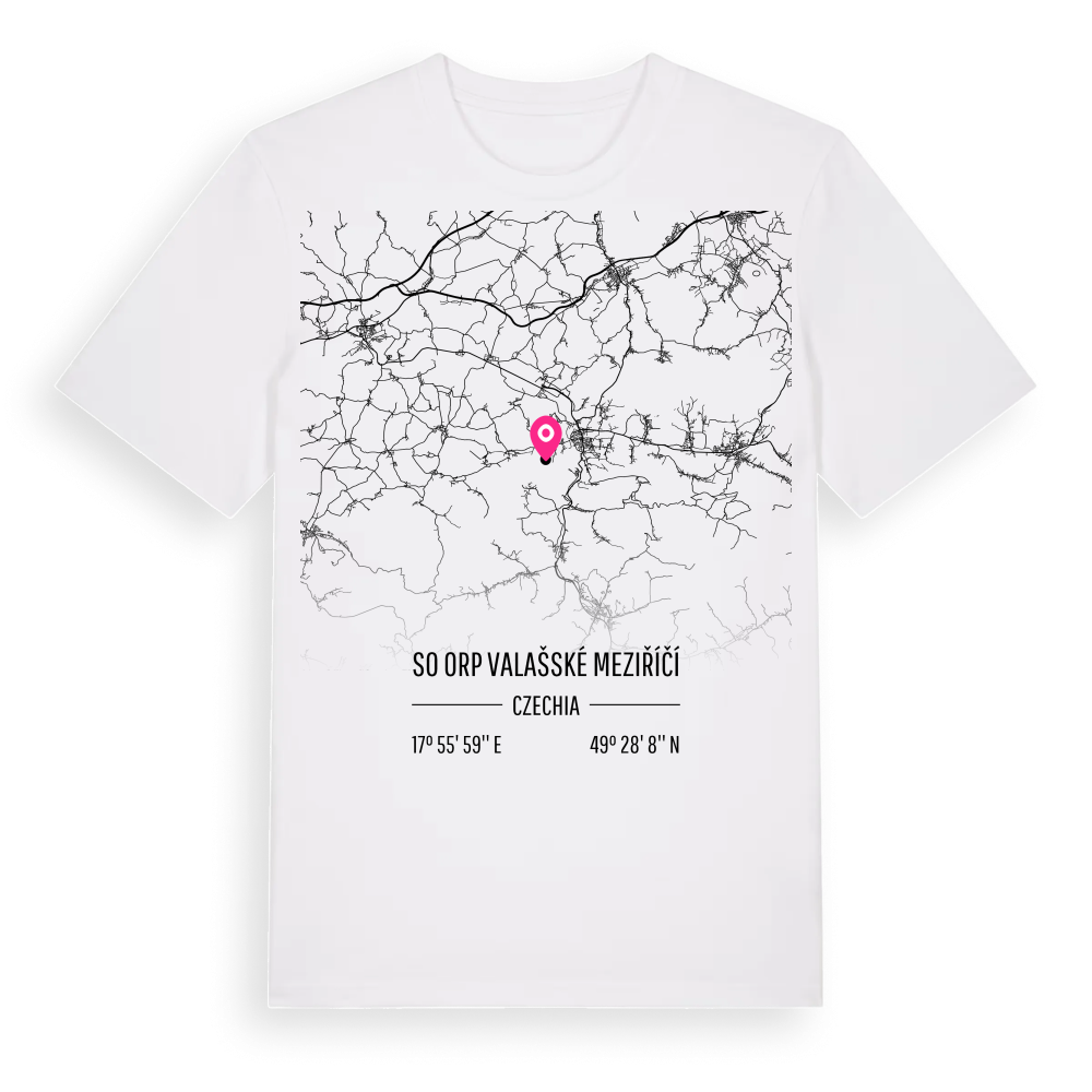 SO ORP Valašské Meziříčí karta t-shirt – White, i miljö