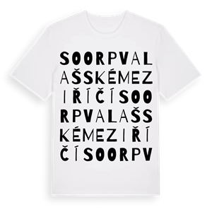 SO ORP Valašské Meziříčí ordlek t-shirt – ekologisk bomull t-shirt från Pinshirt