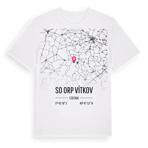SO ORP Vítkov karta t-shirt – ekologisk bomull t-shirt från Pinshirt