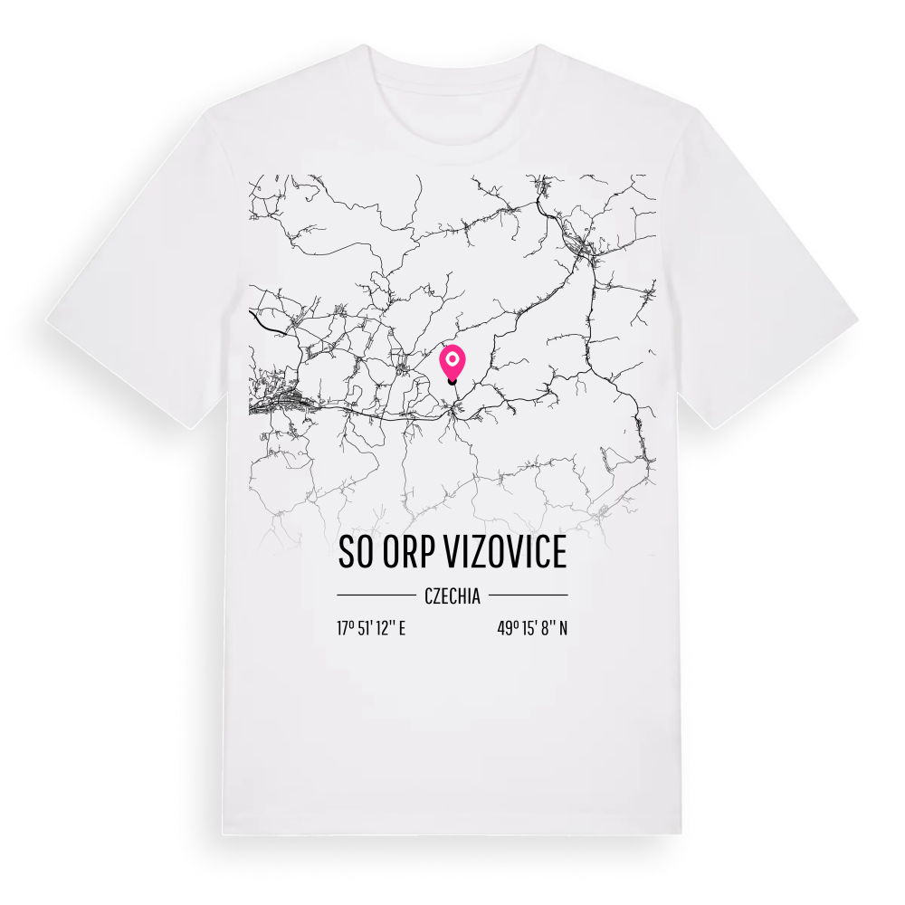 SO ORP Vizovice karta t-shirt – White, i miljö