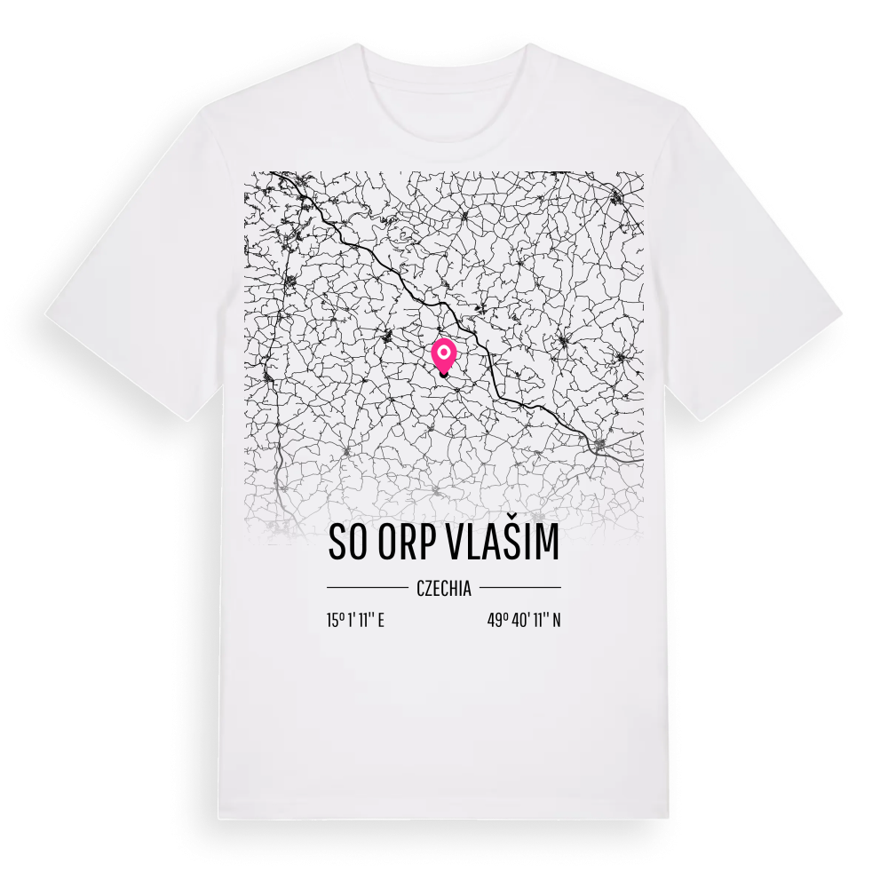 SO ORP Vlašim karta t-shirt – White, i miljö