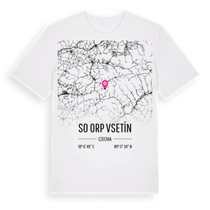 SO ORP Vsetín karta t-shirt – ekologisk bomull t-shirt från Pinshirt