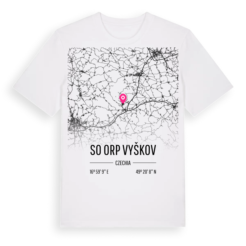 SO ORP Vyškov karta t-shirt – White, i miljö