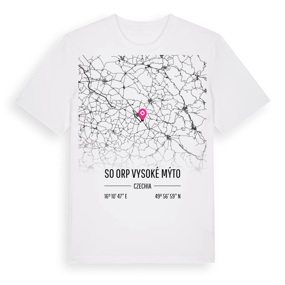 SO ORP Vysoké Mýto karta t-shirt – White, i miljö