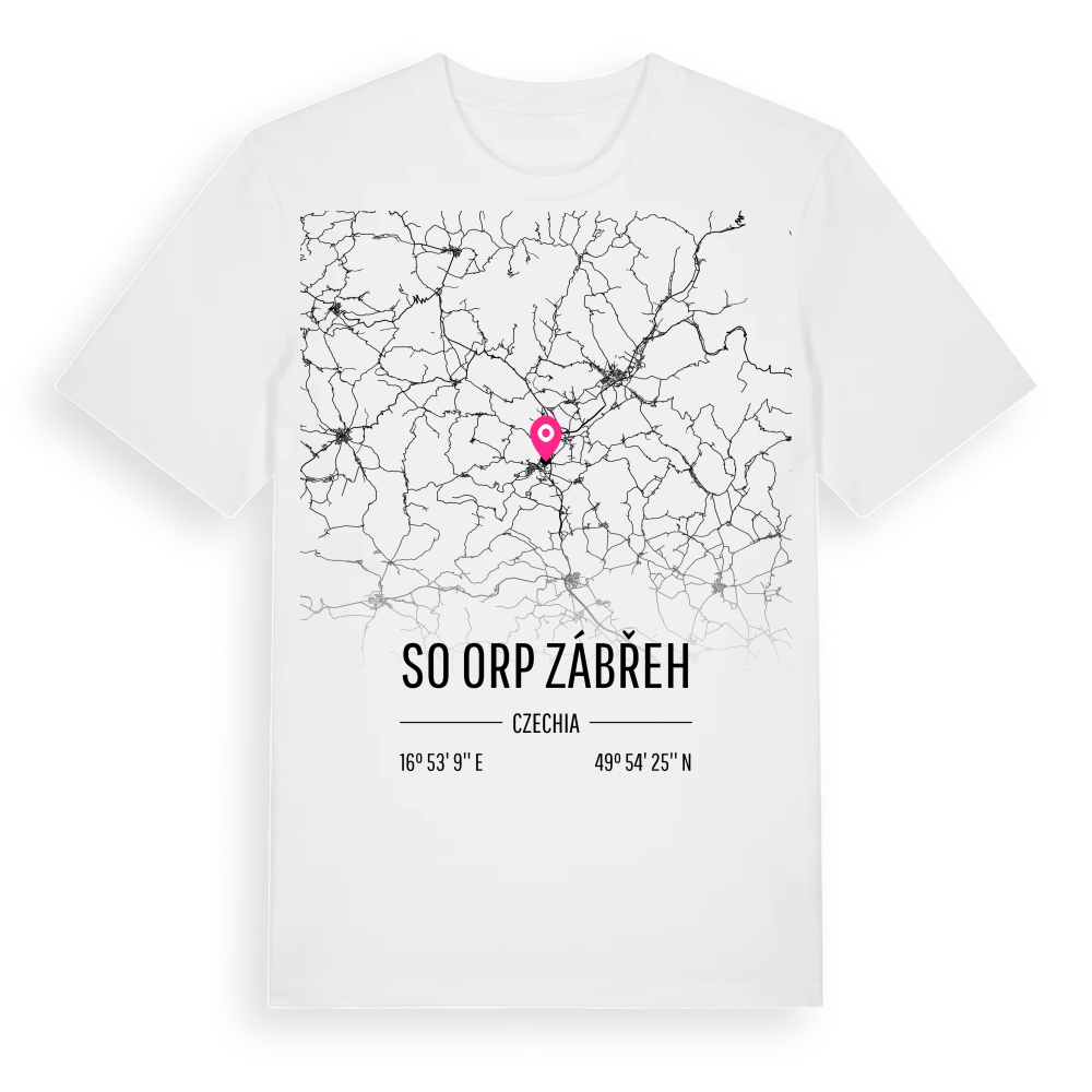 SO ORP Zábřeh karta t-shirt – White, i miljö