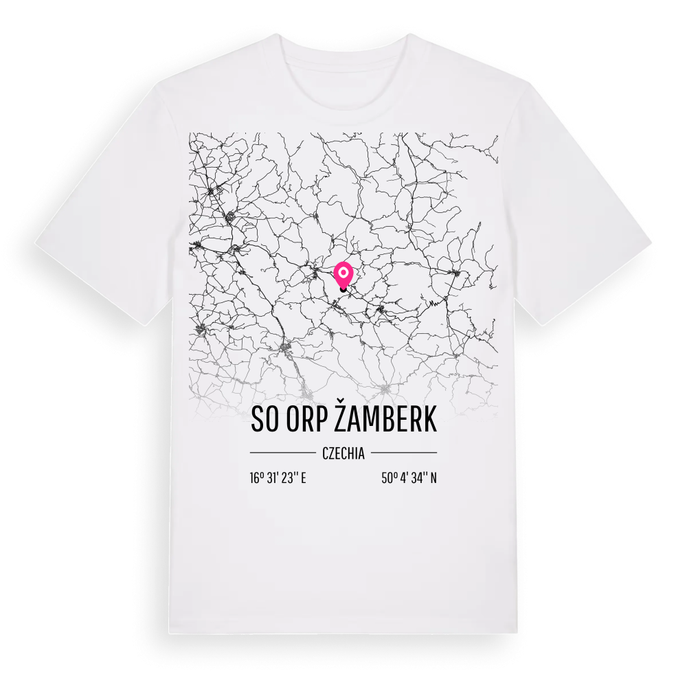 SO ORP Žamberk karta t-shirt – White, i miljö