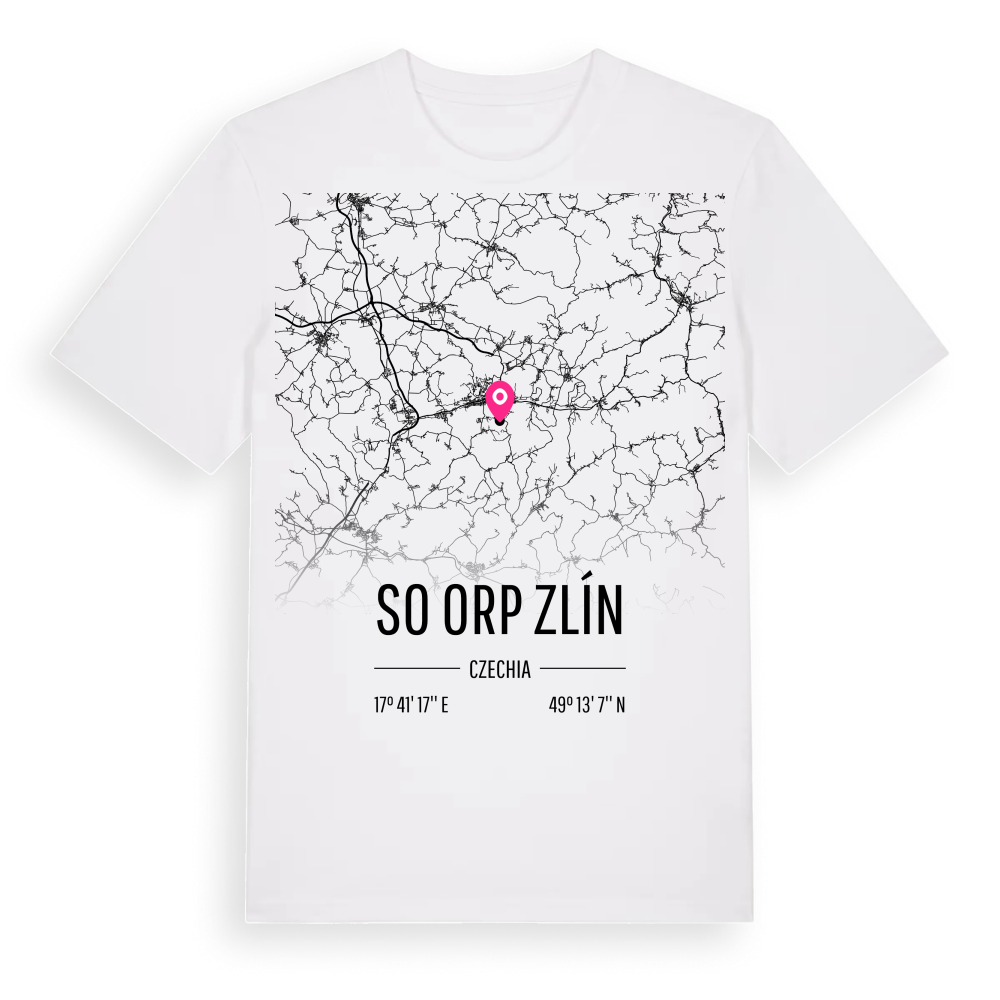 SO ORP Zlín karta t-shirt – White, i miljö