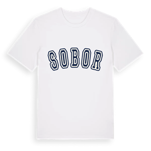 Sobor college t-shirt – ekologisk bomull t-shirt från Pinshirt