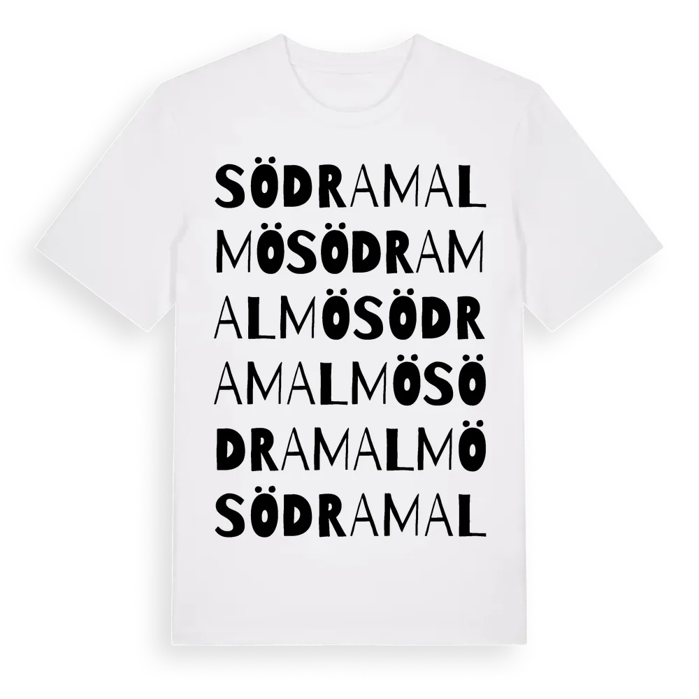 Södra Malmö ordlek t-shirt i miljö