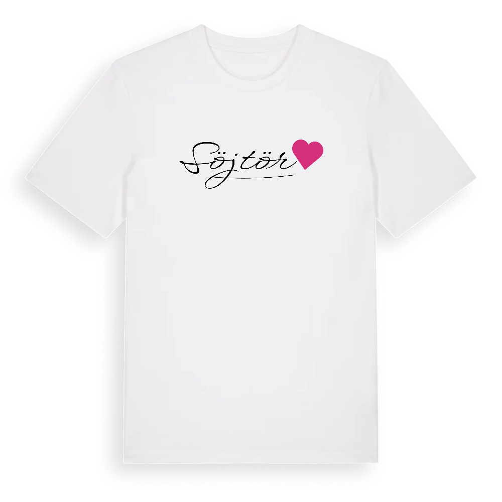 Söjtör hjärta t-shirt – White, i miljö
