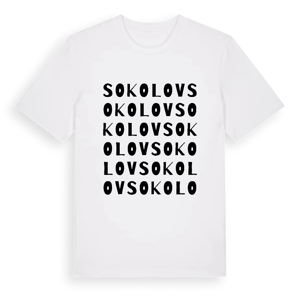 Sokolov ordlek t-shirt – White, i miljö