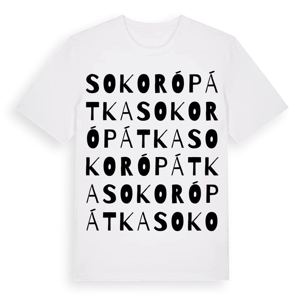 Sokorópátka ordlek t-shirt – White, i miljö